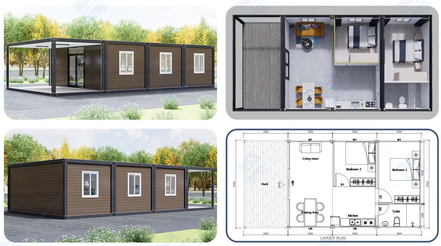 Assemble Container House A5 (68 m2)