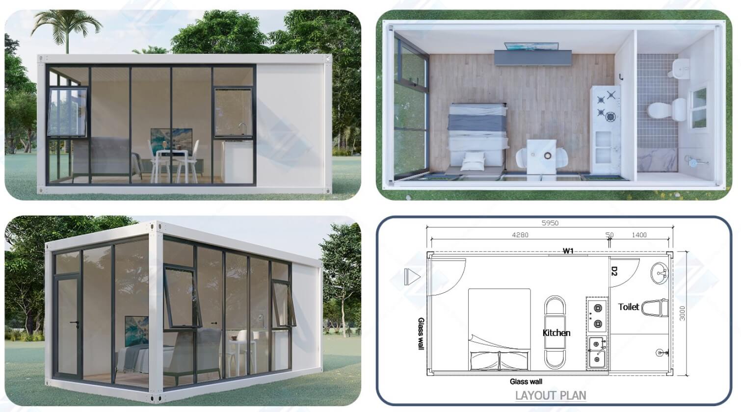 Assemble Container House A1 (17 m2)