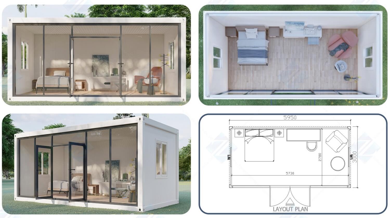 Assemble Container House A2 (17 m2)