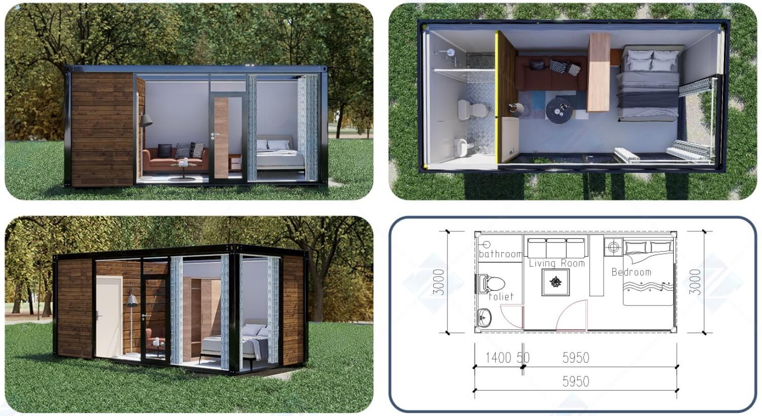 Assemble Container House A3 (17 m2)