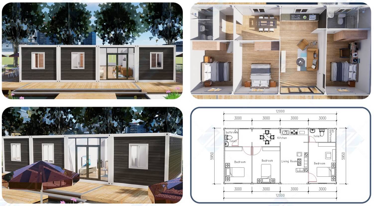 Assemble Container House A8 (68 m2)