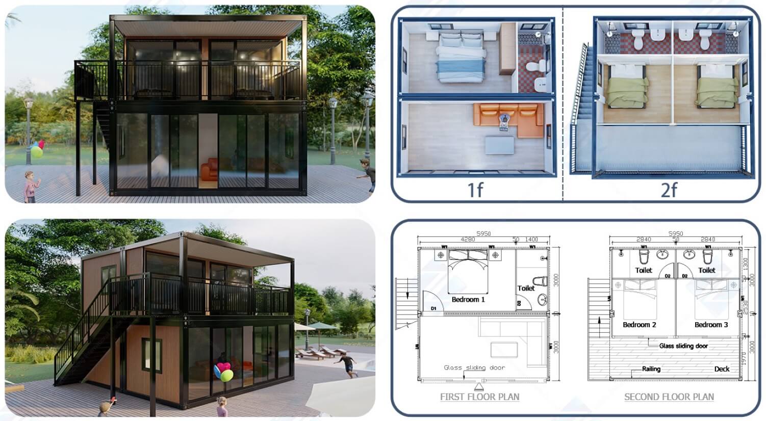 Assemble Container House B3 (68 m2)